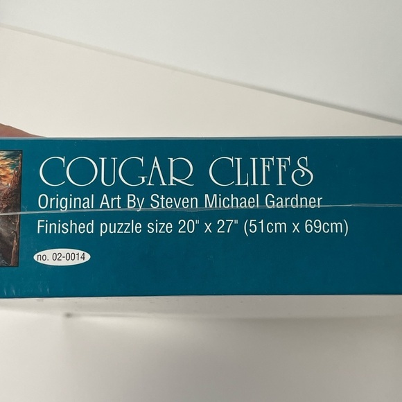 Cougar Cliffs 1000pcs Jigsaw Puzzle Art by Steven Michael Gardner Made in USA - Picture 5 of 7